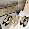 Replica Dior J'adior Ballerina Flat KCB486 Black 9