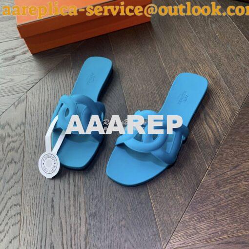 Replica Hermes Rubber Aloha Sandals 7