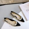 Replica Dior D-DIOR Heeled Mule KCP537 Black 11