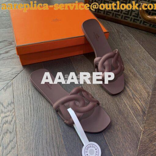 Replica Hermes Rubber Aloha Sandals 12