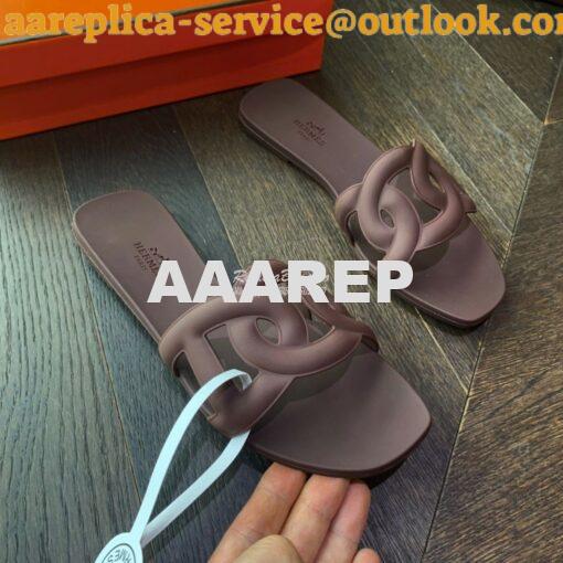 Replica Hermes Rubber Aloha Sandals 13