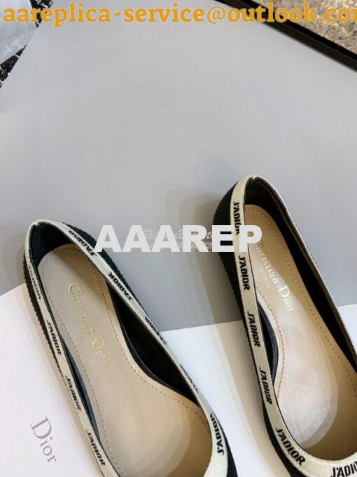 Replica Dior J'adior Ballerina Flat KCB486 Black 6