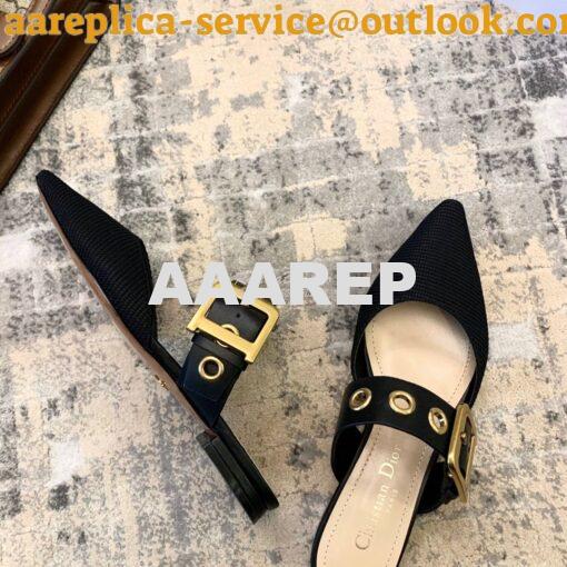 Replica Dior D-DIOR Mule KCB442 Black 7