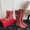 Replica Valentino VLogo Type Boot In Toile Iconographe 30mm 2W2S0FT Bl 10