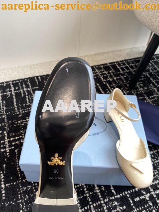 Replica Prada Patent leather pumps 35 mm heel 1I352N 12