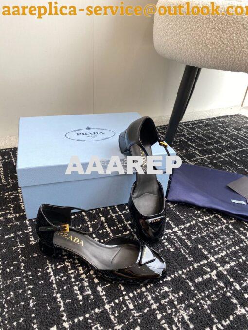 Replica Prada Patent leather pumps 35 mm heel 1I352N 18