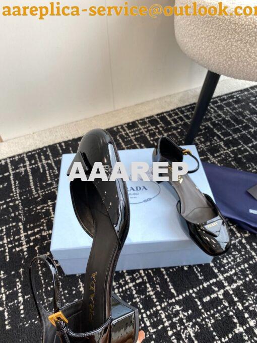 Replica Prada Patent leather pumps 35 mm heel 1I352N 20