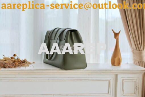 Replica Celine Medium Soft 16 Bag In Smooth Calfskin 195543 Green 2