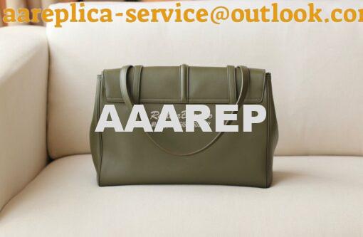 Replica Celine Medium Soft 16 Bag In Smooth Calfskin 195543 Green 4