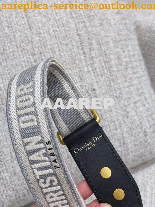 Replica Dior Adjustable Shoulder Strap 25 Grey 5