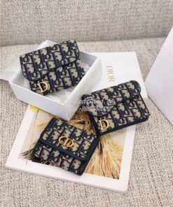 Replica Dior Saddle 5-gusset Card Holder Oblique Jacquard S5644 2