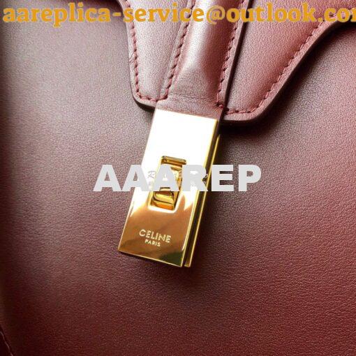 Replica Celine Medium Soft 16 Bag In Smooth Calfskin 195543 Burgundy 9