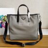 Replica Prada Nylon and Saffiano Leather Tote 2VG064 Black 11