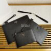 Replica Prada Saffiano Leather Wallet 2MN077 Black 9