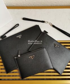 Replica Prada Saffiano Leather Document Holder 2NG003