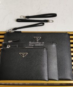 Replica Prada Saffiano Leather Document Holder 2NG003 2