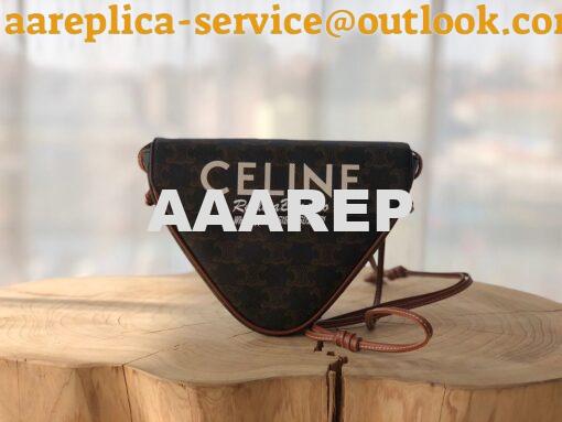 Replica Celine Triangle Bag In Triomphe Canvas 195902