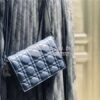 Replica Dior Lady Dior Pouch Lambskin Cannage S0855 Burgundy 11