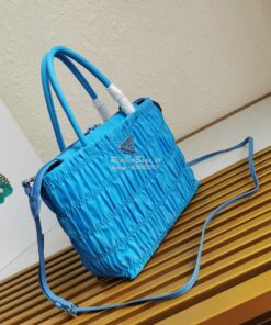 Replica Prada Nylon Tote 1BG321 Periwinkle Blue 2