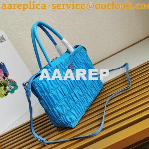 Replica Prada Nylon Tote 1BG321 Periwinkle Blue 2