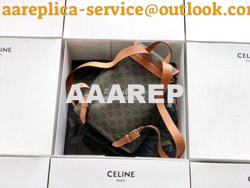 Replica Celine Small Backpack Folco In Triomphe Canvas 192002 8