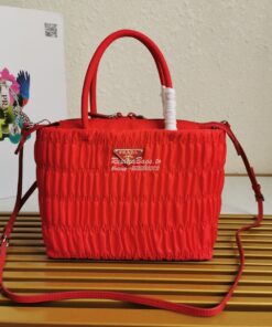 Replica Prada Nylon Tote 1BG321 Red