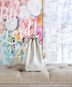 Replica Celine 16 Bag In Grained Calfskin 187373 2 Sizes White 2