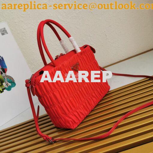 Replica Prada Nylon Tote 1BG321 Red 2