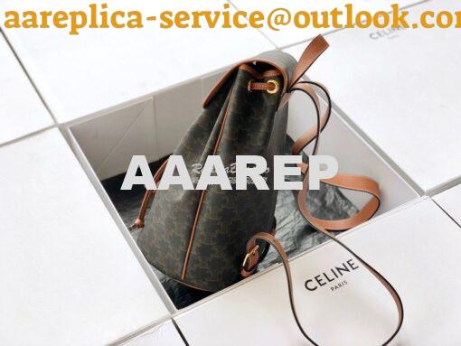 Replica Celine Small Backpack Folco In Triomphe Canvas 192002 9