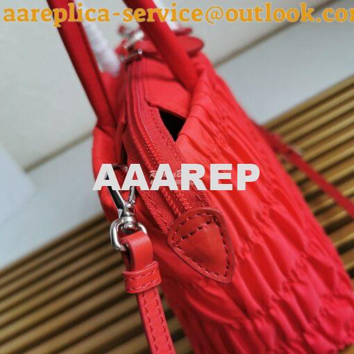 Replica Prada Nylon Tote 1BG321 Red 5