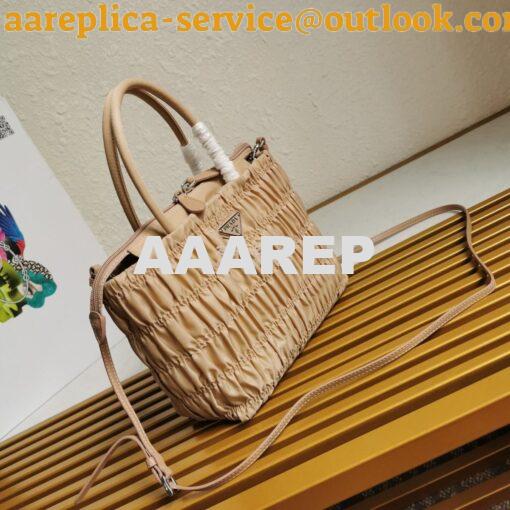 Replica Prada Nylon Tote 1BG321 Yellow 2