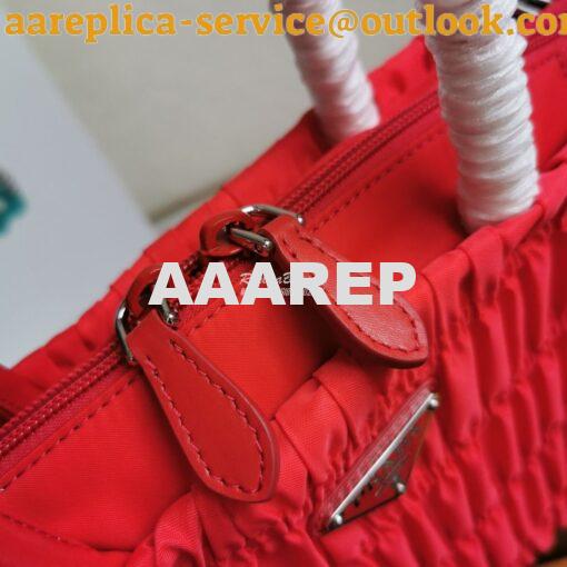 Replica Prada Nylon Tote 1BG321 Red 7