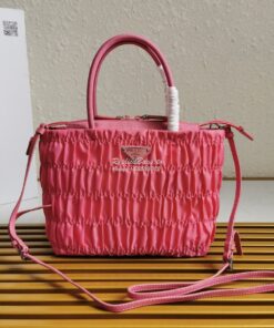 Replica Prada Nylon Tote 1BG321 Begonia Pink