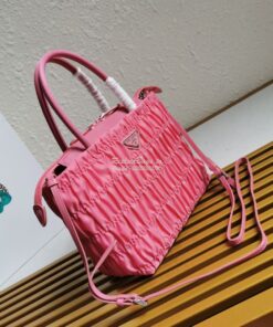 Replica Prada Nylon Tote 1BG321 Begonia Pink 2