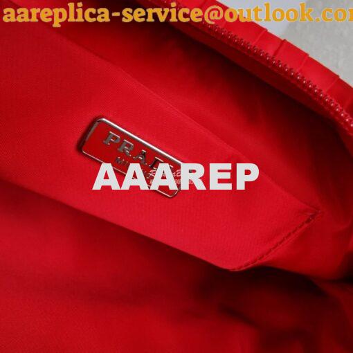 Replica Prada Nylon Tote 1BG321 Red 9