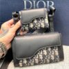 Replica Dior Book Tote Blue Dior Oblique Embroidered Velvet M1286 20