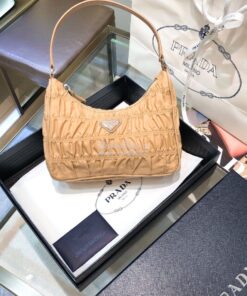 Replica Prada Nylon And Saffiano Leather Mini Bag 1NE204 Nude 2