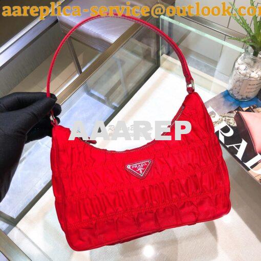 Replica Prada Nylon And Saffiano Leather Mini Bag 1NE204 Red