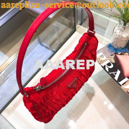 Replica Prada Nylon And Saffiano Leather Mini Bag 1NE204 Red 2