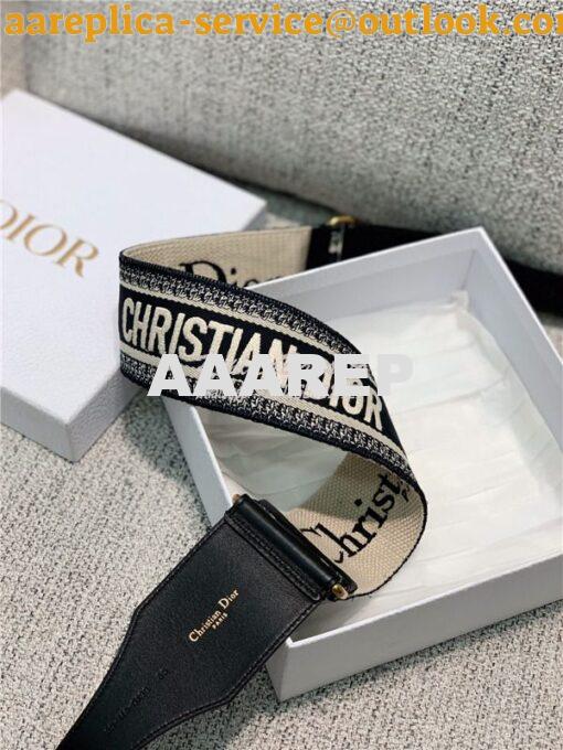 Replica Christian Dior Belt Embroidered Canvas 65 MM B0001 2