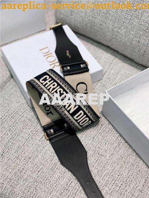 Replica Christian Dior Belt Embroidered Canvas 65 MM B0001 3