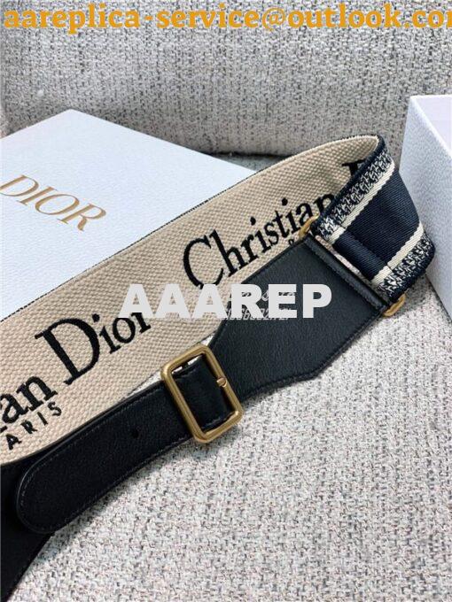 Replica Christian Dior Belt Embroidered Canvas 65 MM B0001 6