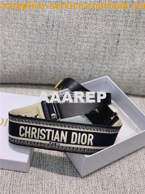 Replica Christian Dior Belt Embroidered Canvas 65 MM B0001 7