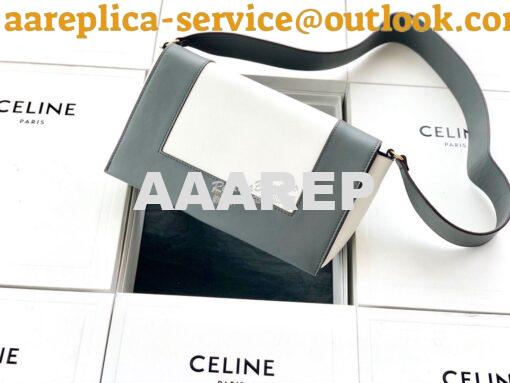 Replica Celine Medium Frame Bag Grey Shiny Smooth Calfskin 180263