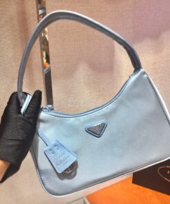 Replica Prada Re-Edition 2000 Nylon Mini-Bag 1NE515 Ash Blue 2