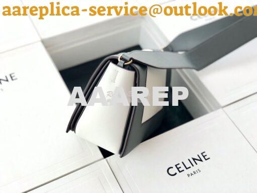 Replica Celine Medium Frame Bag Grey Shiny Smooth Calfskin 180263 4