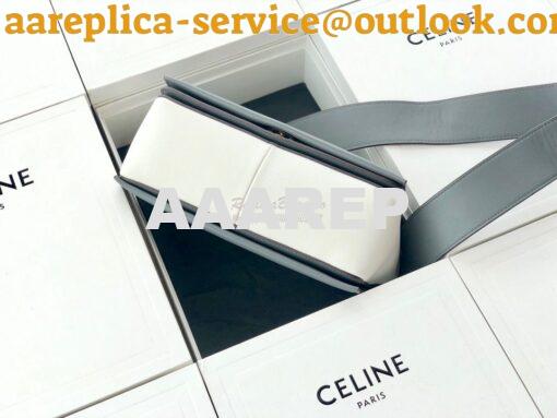 Replica Celine Medium Frame Bag Grey Shiny Smooth Calfskin 180263 5