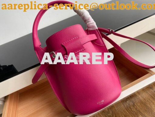 Replica Celine Big Bag Nano Bucket in Supple Grained Calfskin Fuschia