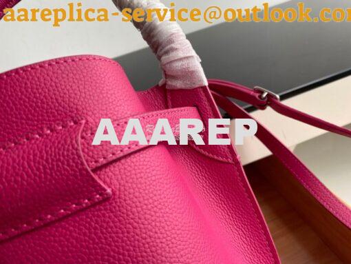 Replica Celine Big Bag Nano Bucket in Supple Grained Calfskin Fuschia 6