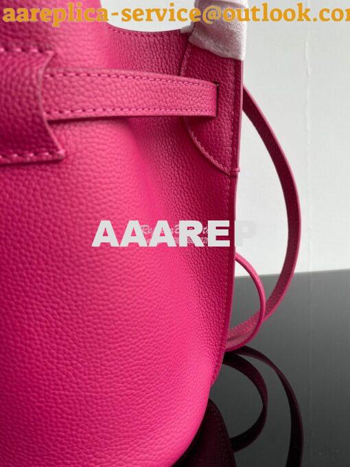 Replica Celine Big Bag Nano Bucket in Supple Grained Calfskin Fuschia 7